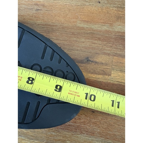 Abeo Leather Slippers Size 8 Black Leather Sparkle Moccasins Sheepskin Lining - Picture 14 of 16